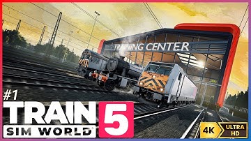 Train Sim World 5: FREE Starter Pack - TRAINING CENTER | How to drive Trains! 4K | Part 1