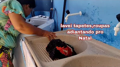 lavei roupas e tapetes taina cuidou da casa
