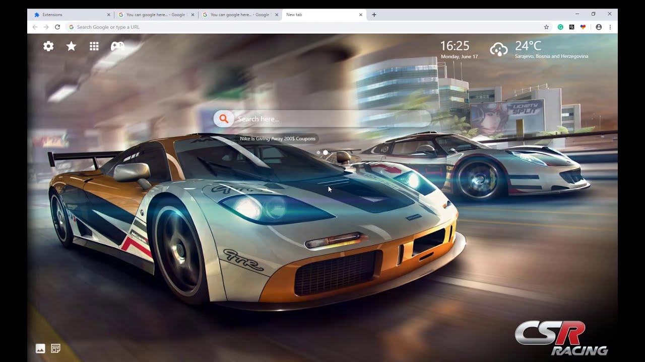 Wallpaper Car Racing Video