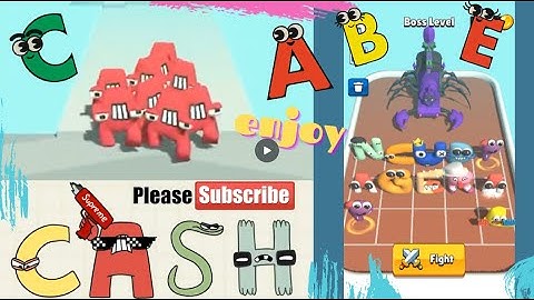 👀 Merge Alphabet Lore Run level ◄40-41 mobilgames