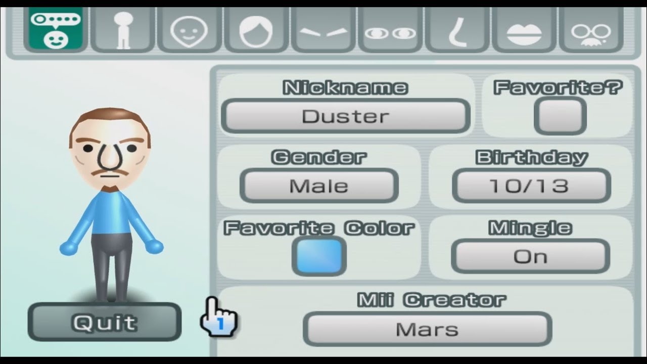 Miiページ　本体部分 Duster - Mother - Mii 1174 - YouTube