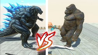 Kong VS GodZilla | Growing Godzilla VS T Rex Size Comparison Godzilla | Armoured GODZILLA  war ARBS