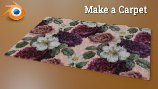 Quick Tip: How to make a Carpet in Blender #oe247