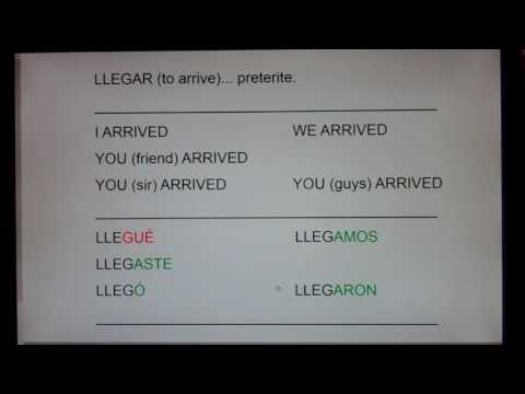 llegar-(to-arrive)...-preterite-forms.