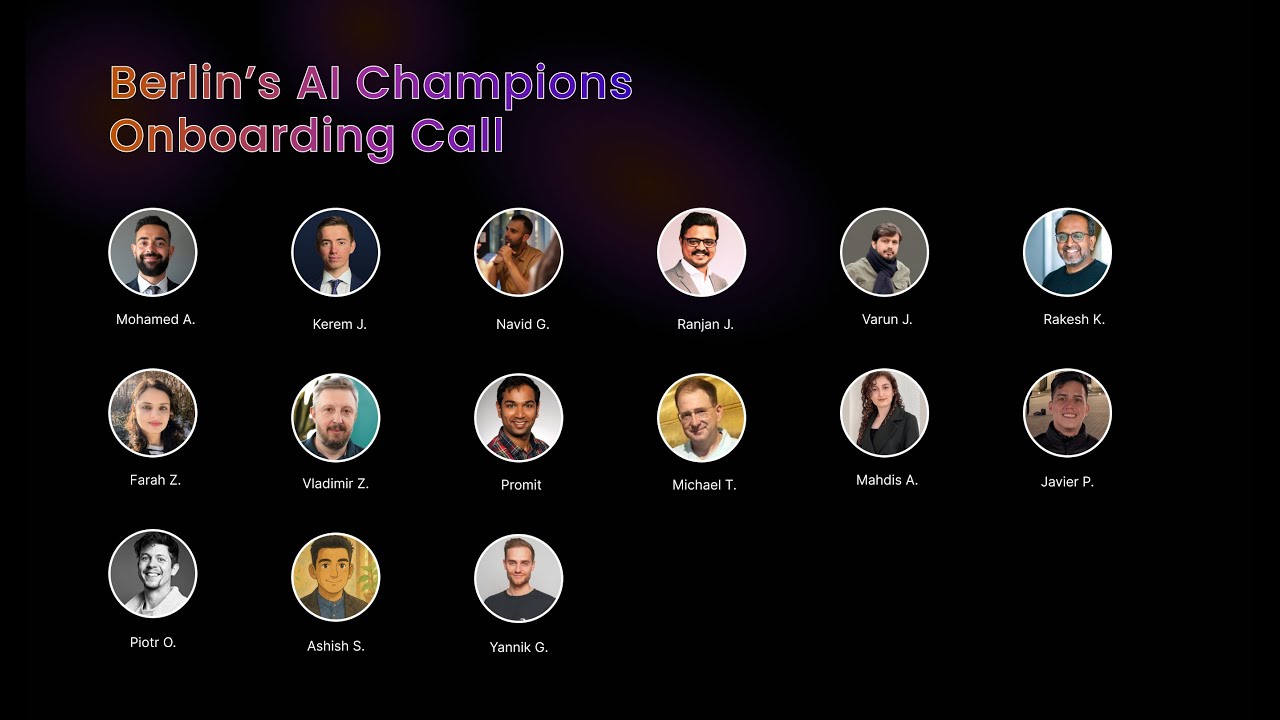 Champion Program Kickoff – Behind the Scenes of Berlin's AI Agent Workshop (May 17)