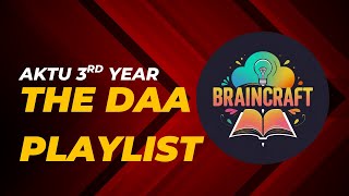 DAA | BTECH 3RD YEAR | 5TH SEMESTER | AKTU ALGORITHM