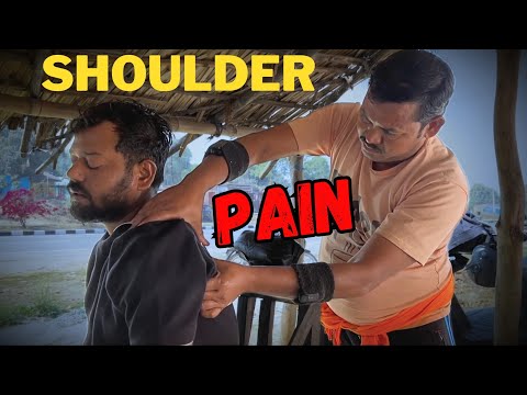 Shoulder Painkiller Massage with Head & Hand massaging by new Indian Barber