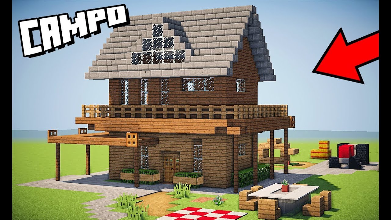 Tutoriais Minecraft: Como Construir uma Casa Rustica 