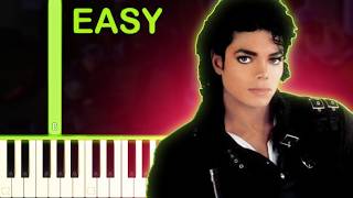 bad michael jackson easy piano tutorial