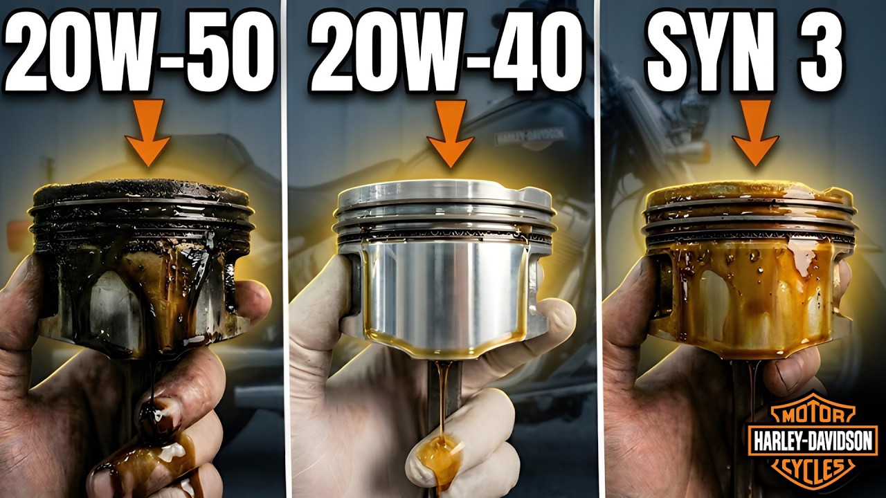 We Tested 20W-50, 20W-40 & SYN 3 in a Harley Engine (One Clear