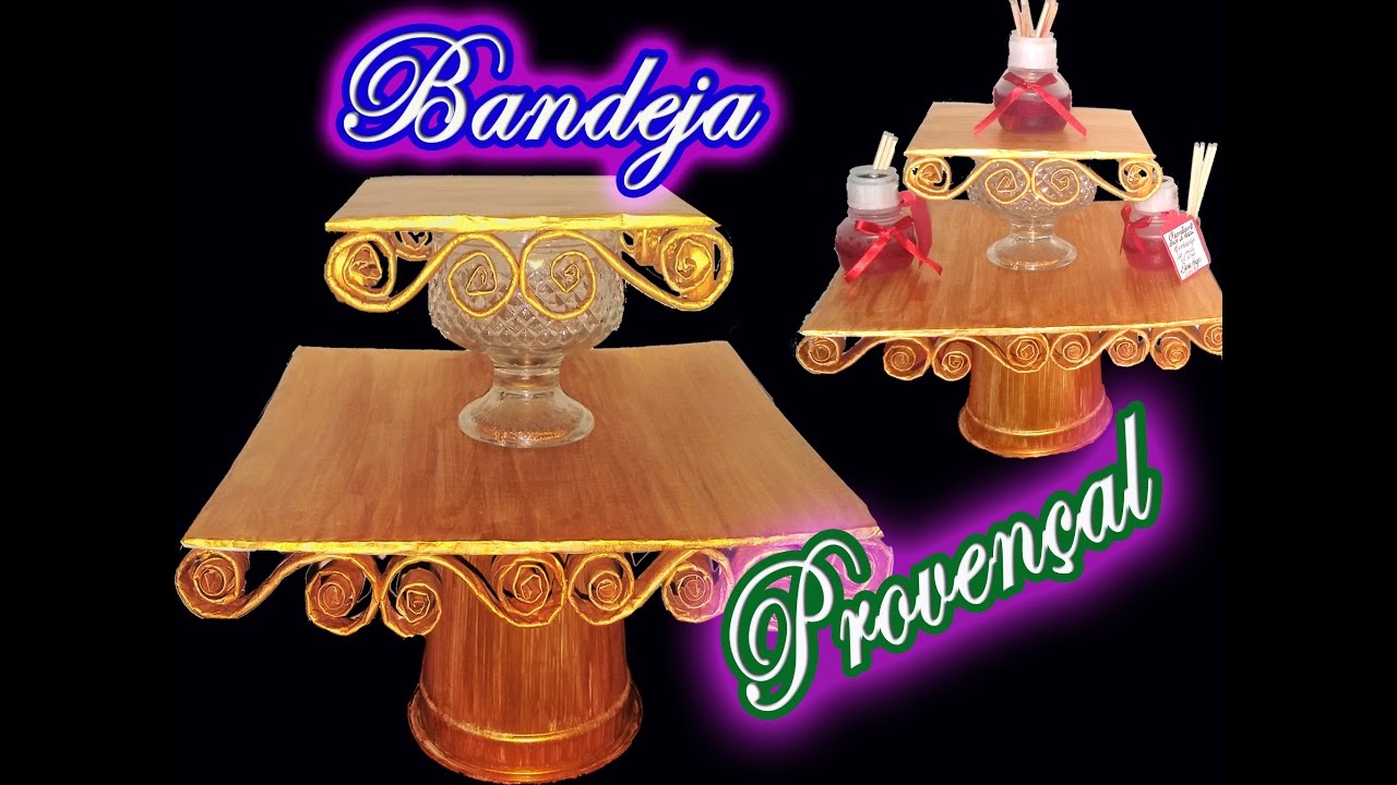 BANDEJAS PROVENÇAIS DOURADAS #EuQueFiz01