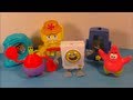 2011 SPONGEBOB SQUAREPANTS LEGENDS OF BIKINI BOTTOM SET OF 6 BURGER KING TOY'S VIDEO REVIEW