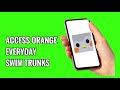 How to Access Orange Everyday Swim Trunks on Finch