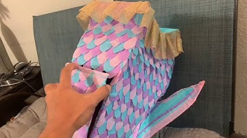 Mermaid tail pull piñata The Making By JDream Designs