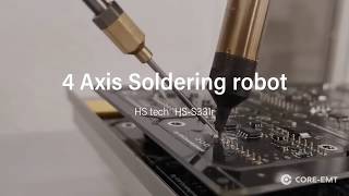Automatic PCB soldering robot - 4 Axis | HS tech HS-S331r