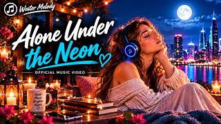 Alone Under the Neon 💙🌃 | Emotional Love Song | Romantic Western Pop | Wester Melody