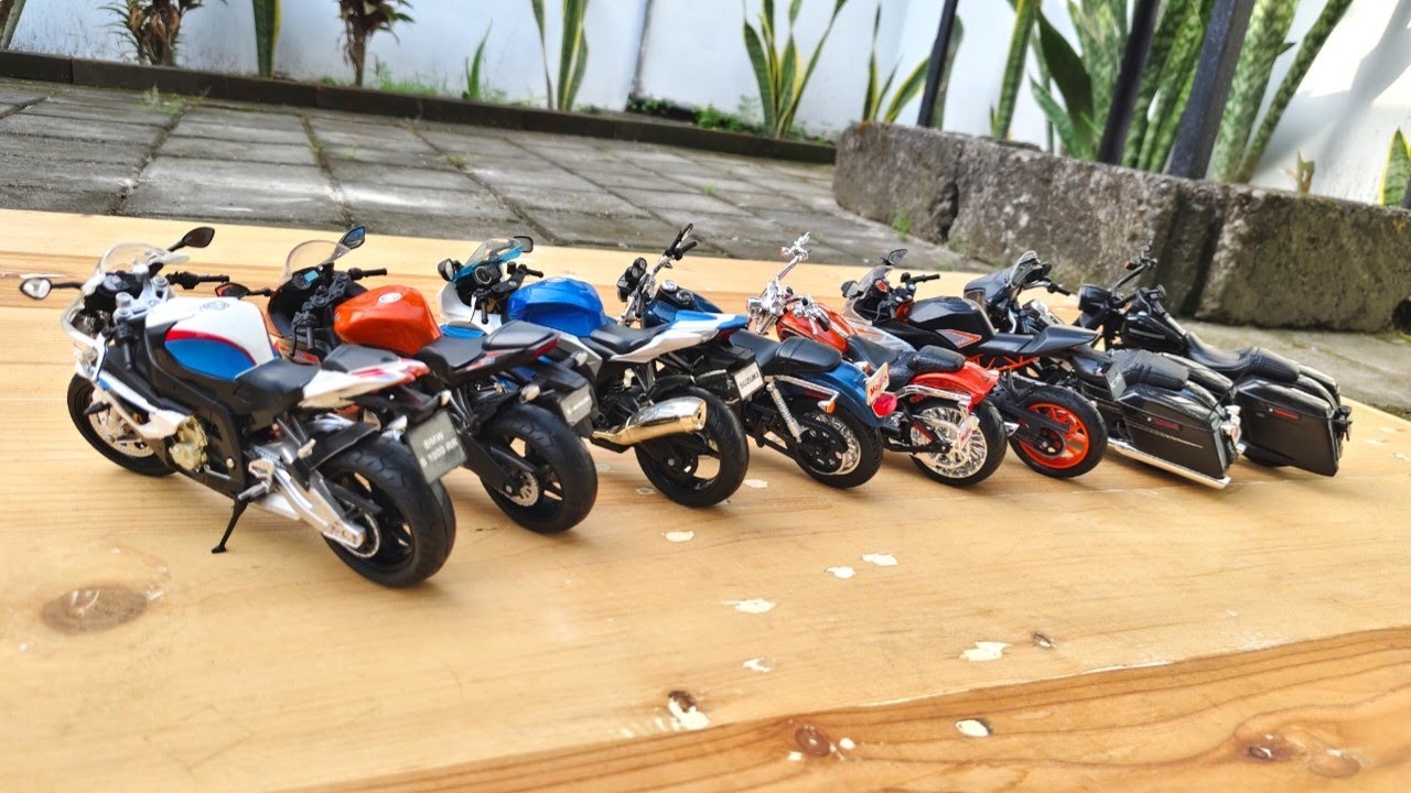 Review Diecast Model BMW, Harley Davidson, Suzuki, Kawasaki. Diecast Collection