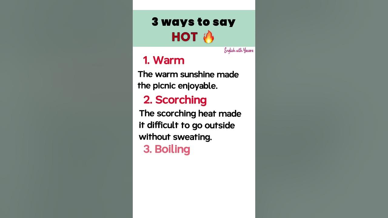 3-ways-to-say-hot-youtube