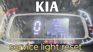 How to reset service reminder light Kia Sonet | Kia Sonet service required light reset