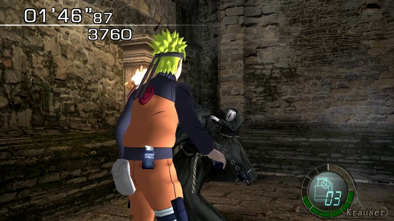 Faltou um pouco de Naruto x Boruto em Resident Evil 4 - REVIL