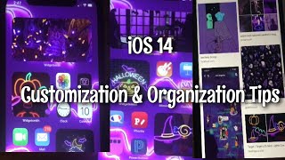 *IOS 14* AESTHETIC Halloween Home Screen STEP-BY-STEP TUTORIAL/ SETUP!! Themes + Organization Tricks screenshot 1