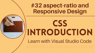 [Learn with VSCode] CSS for Beginners #32 `aspect-ratio` Property and Responsive Design