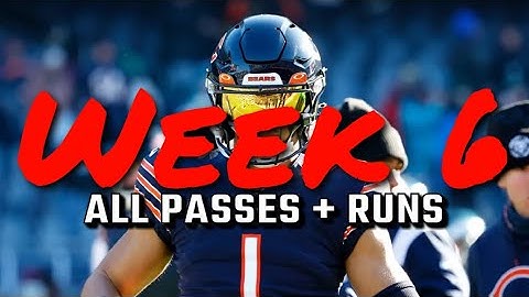 Justin Fields Week 6: All Passes + Runs
