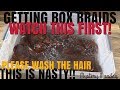 VINEGAR RINSING ON KANEKALON BRAIDING HAIR- PREP FOR BOX BRAIDS