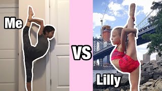 Recreating Lily Ketchman from Dance Mom flexibility photos