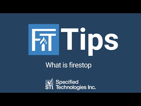 فيديو: ما هو استخدام Firestop؟