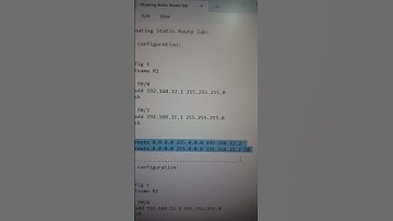 Floating static route configuration. #cisconetworks #ciscocertification #ciscotech
