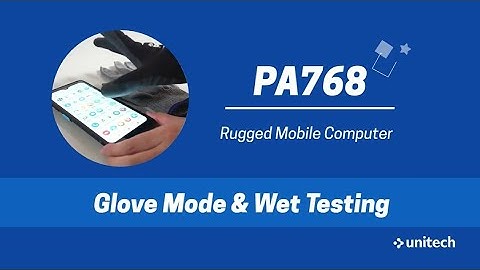 【Rugged Touch Computer】PA768 Glove and wet device Test