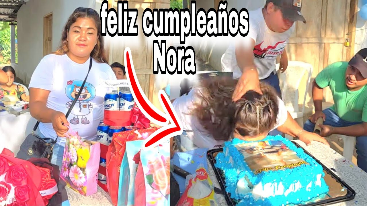 NORA destapa todos los Regalos 🎁 : POLLO le hunde la cara en el Pastel 🎂