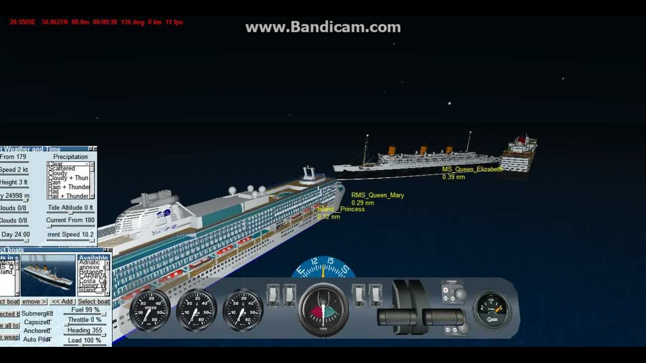 Virtual Sailor Rms Queen Mary Ms Queen Elizabeth And Rescue Ship Island Princess Sink By Ships34
