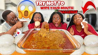 FUFU & PALMNUT SOUP (Banga soup) MUKBANG | TRY NOT TO WIPE YOUR MOUTH CHALLENGE **HILARIOUS** 😂