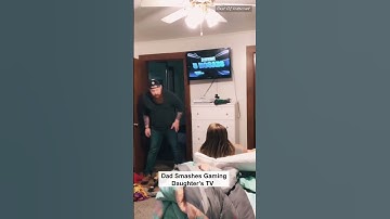 Dad Smashes Gaming Daughter’s TV || Best of Internet
