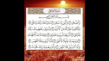 سورة الضحى - الشيخ ناصر القطامي