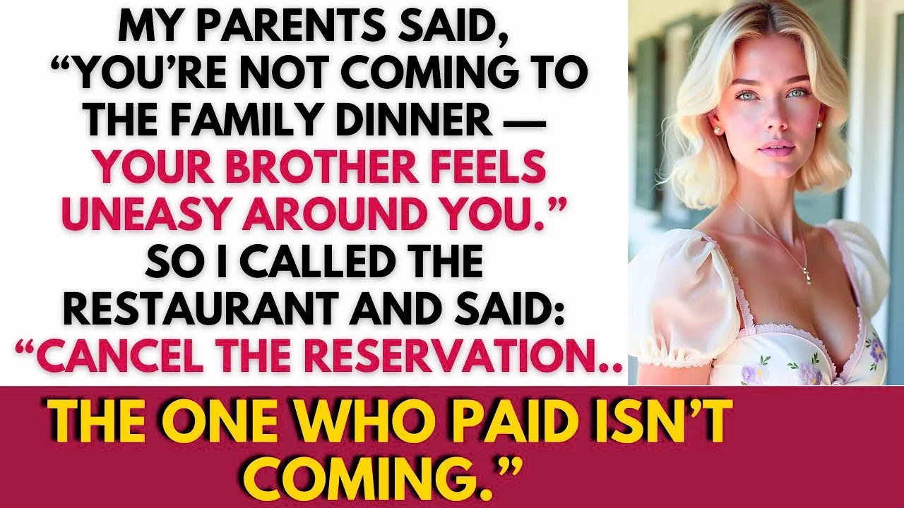 My Parents Said “You’re Not Coming to Dinner — She Feels Uncomfortable Around You”