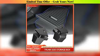 Hot Picks FutCarter For Tesla Model Y Juniper 2025+TPE Car Trunk Side Storage Box New Cover Mat Par