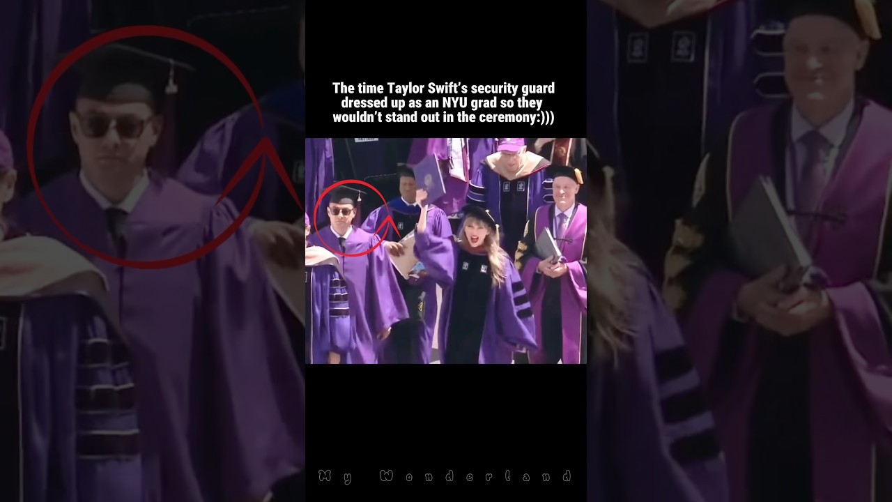 The Time Taylor Swift’s Security Guard Dressed as a NYU Grad😂😂 