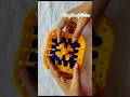 🧶 Day 7/30 granny square magic ✨ Tiny stitches turning into a cozy dream 💖 #crochet #diy #shorts