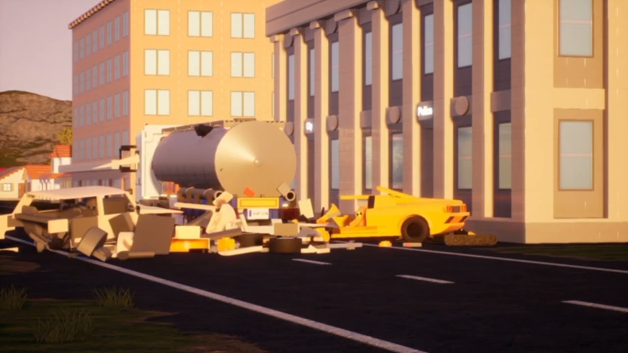 Brick rigs realistic traffic crash compilation