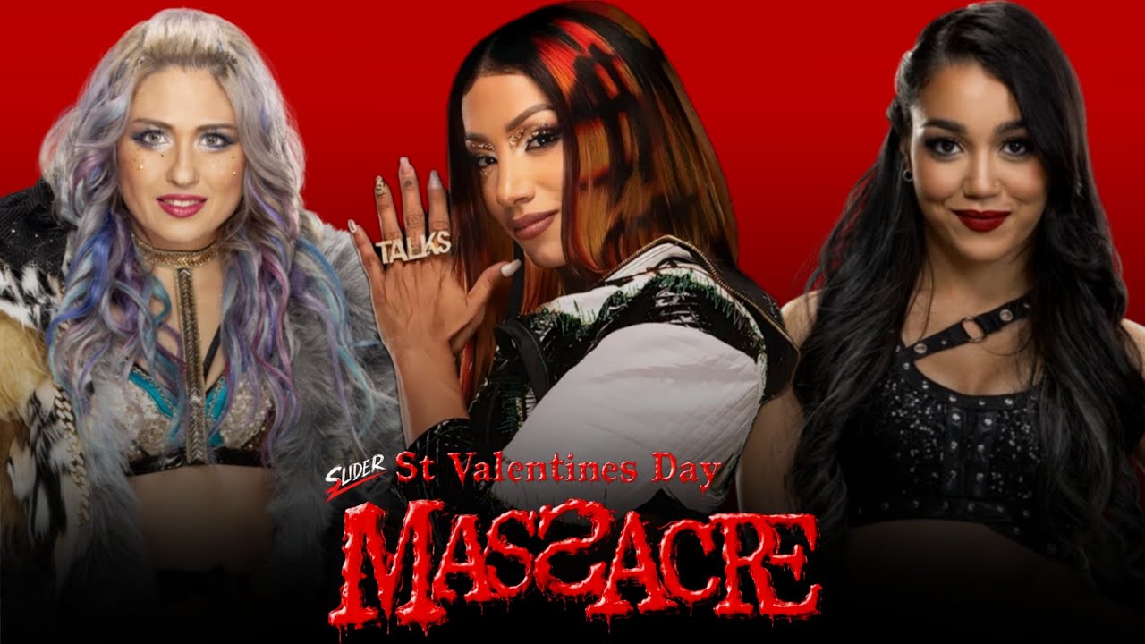 GIULIA VS MERCEDES MONE VS ROXXANE PEREZ ST VALENTINES DAY MASSACRE #wwe2k25 #aew #games #wrestling