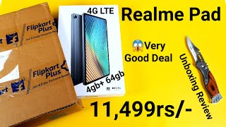 Realme Pad Unboxing Flipkart retail unit Wow for 11,499rs/- 