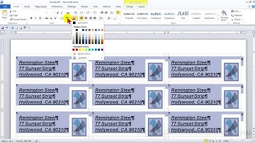 Avery Wizard Lesson 6 - Finish address label 5160 design, save and print.