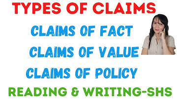Types of claims in argument | Reading and writing