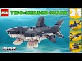 Twoheaded shark moc lego 31088 2 to 1 alternate digital build