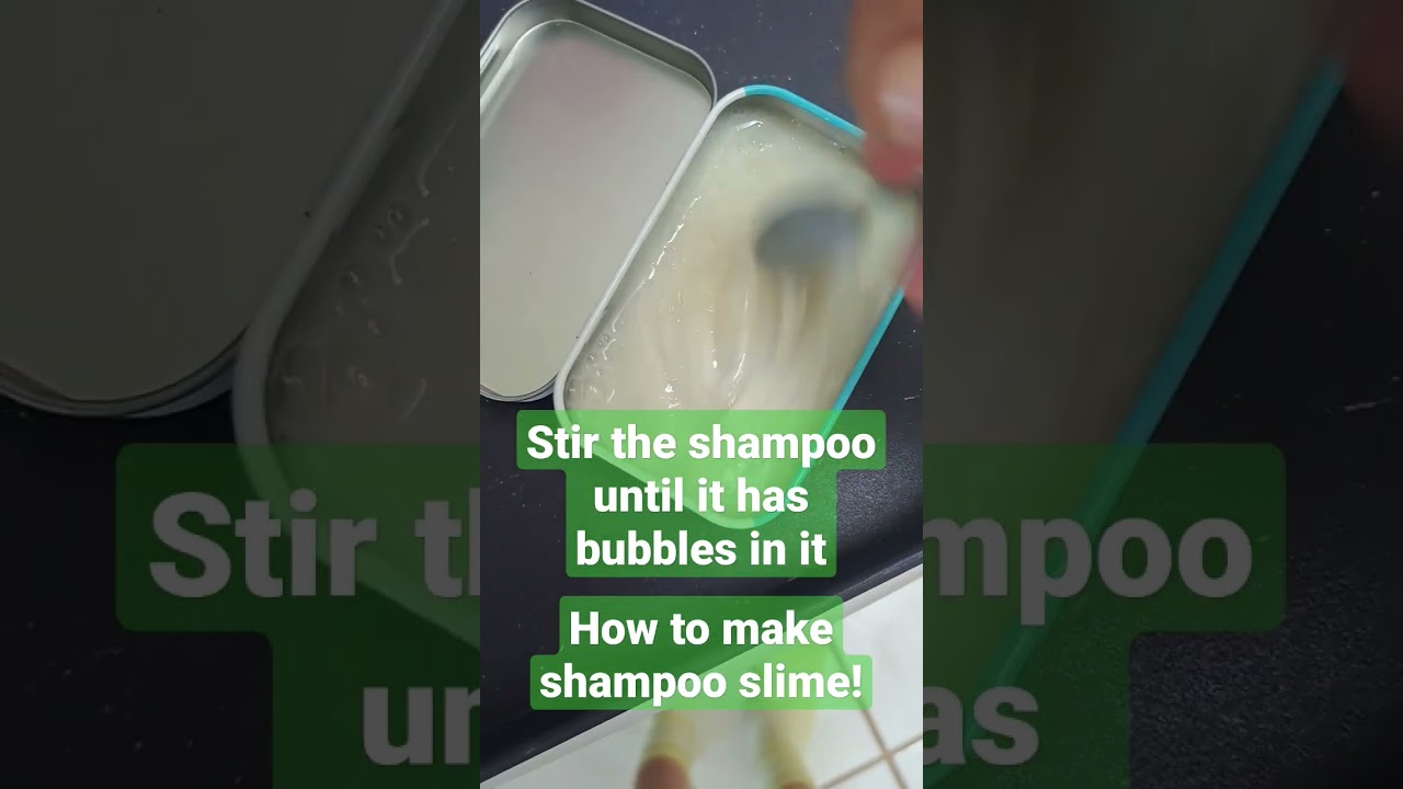 How to make shampoo slime! ( only ingredient shampoo or food coloring if u want)