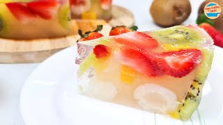 Simple Fruit Jelly Cake Recipe by Home Cooking with Somjit 1,260 views 6 months ago 6 minutes, 53 seconds