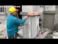 Construction Techniques Complete The Column Base With Beautiful And Sturdy Bricks And Mortar